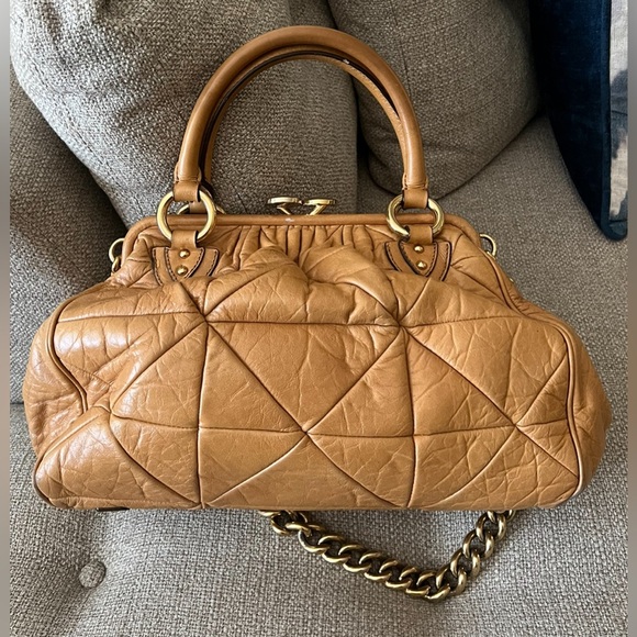 Marc Jacobs Stam Vintage Y2K Chain Strap Quilt Patch Satchel Handbag $1495 RARE - Picture 3 of 11